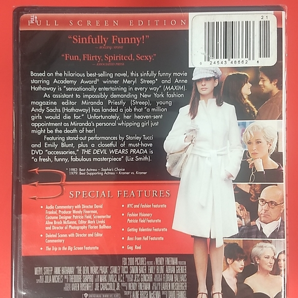 The Devil Wears Prada, Meryl Streep, DVD, Factory Sealed, Mint Condition - Picture 2 of 8